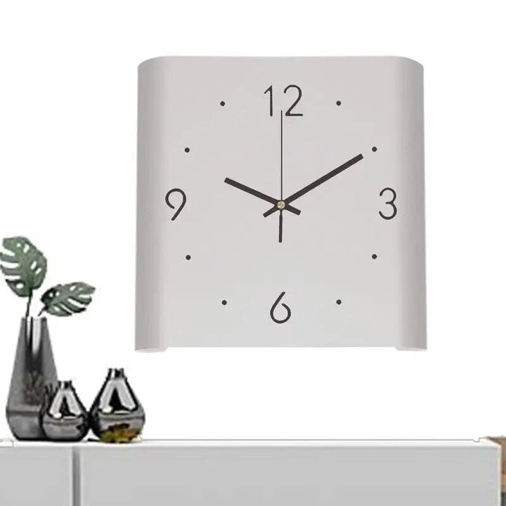 Lisslune | KLOKUUR | Square Wall Clock with Light | Minimalist | Modern Wall Clock | Simple Room Decoration
