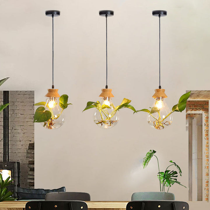 Lisslune | FloraGlow Pendant Light – Stylish Lighting with Integrated Plant Holder