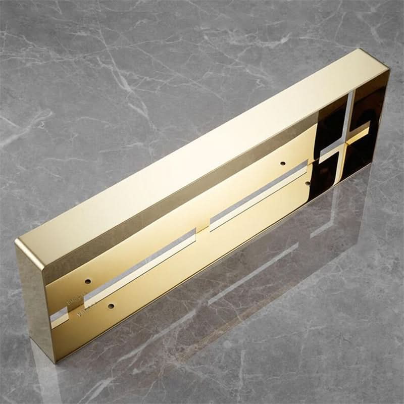 Lisslune | ShowerRack - Golden bathroom shelf with hooks