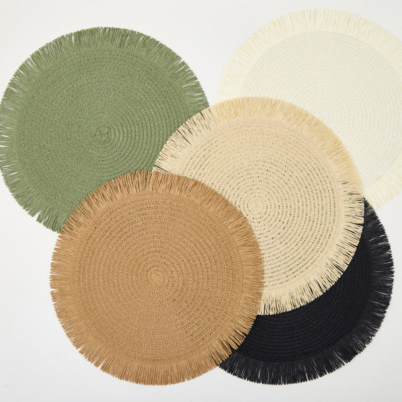 Lisslune | ThermoLuxe | Round braided placemats
