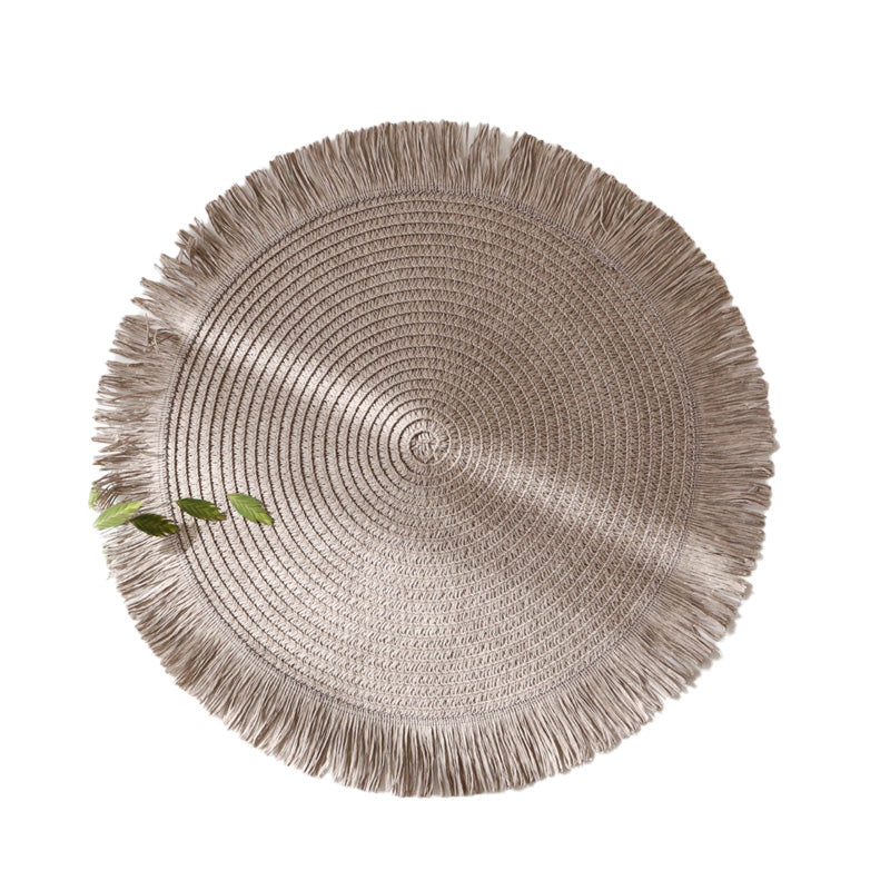 Lisslune | ThermoLuxe | Round braided placemats