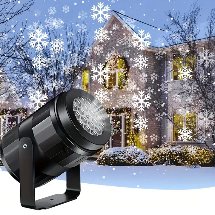 Lisslune | Magic Snowflakes Christmas Projector – LED light show for indoor and outdoor