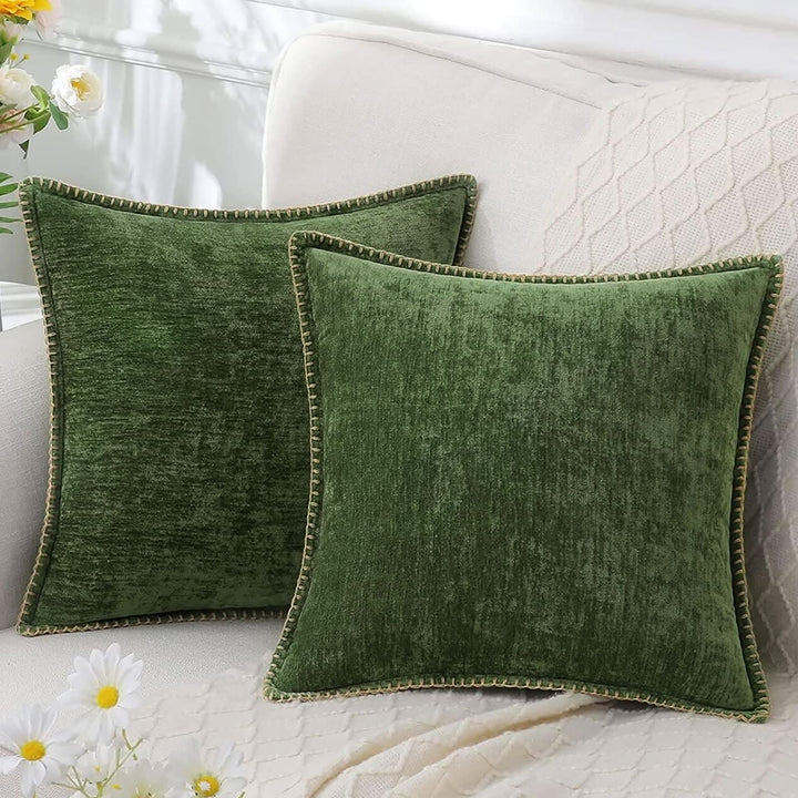 Lisslune | Decorative Chenille Cushion Cover Soft Washable