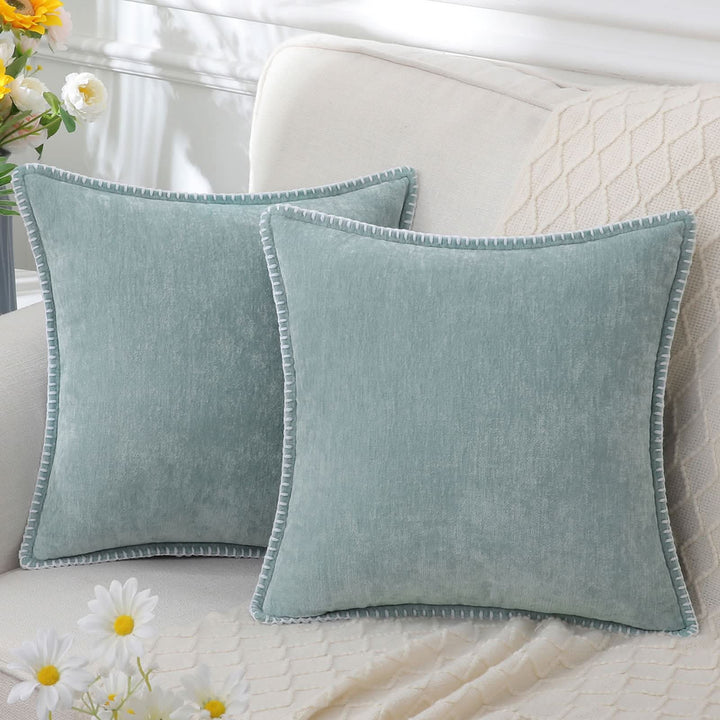 Lisslune | Decorative Chenille Cushion Cover Soft Washable