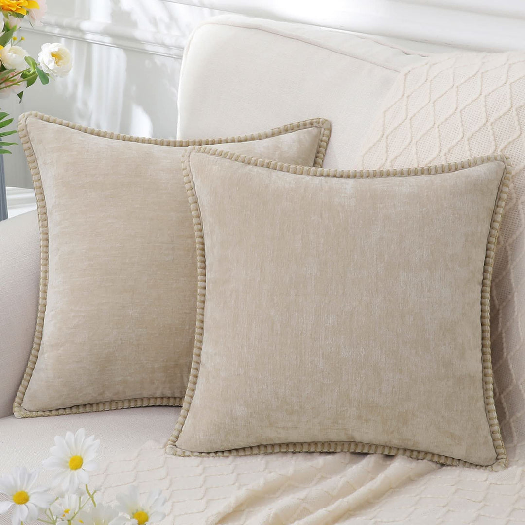 Lisslune | Decorative Chenille Cushion Cover Soft Washable