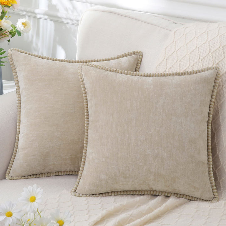 Lisslune | Decorative Chenille Cushion Cover Soft Washable