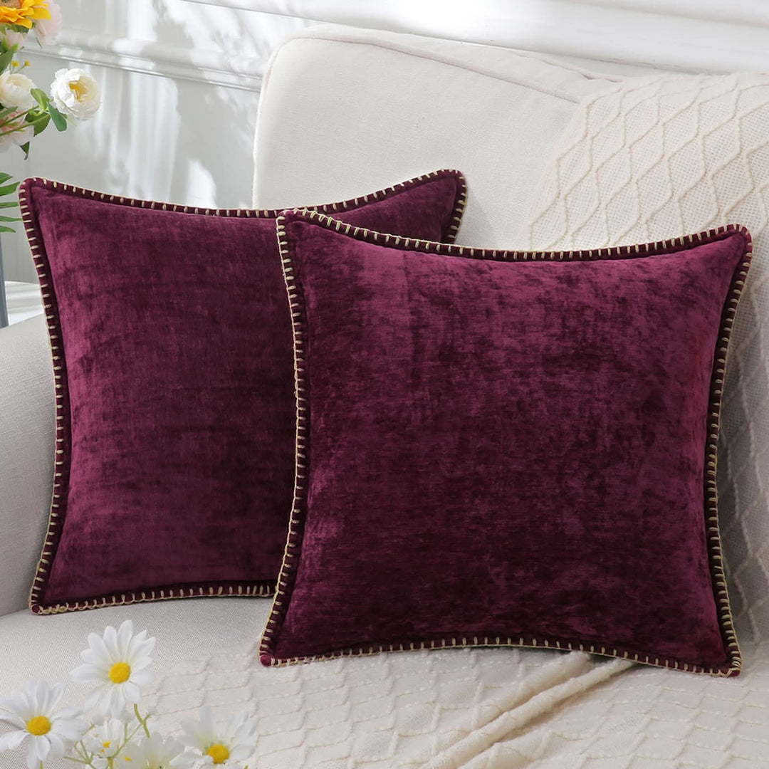 Lisslune | Decorative Chenille Cushion Cover Soft Washable