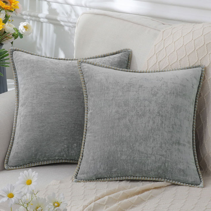 Lisslune | Decorative Chenille Cushion Cover Soft Washable