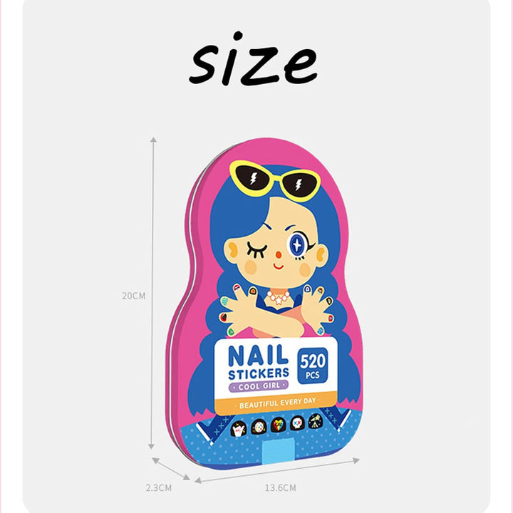 Lisslune | Kids Nail Art Stickers Fun & Easy Designs