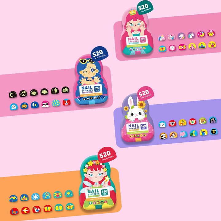 Lisslune | Kids Nail Art Stickers Fun & Easy Designs