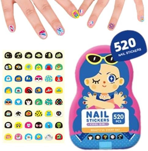 Lisslune | Kids Nail Art Stickers Fun & Easy Designs
