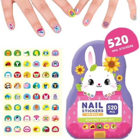 Lisslune | Kids Nail Art Stickers Fun & Easy Designs