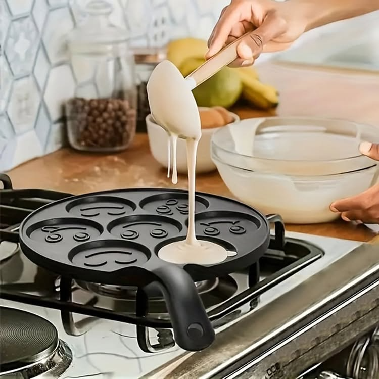 Lisslune | Smiley Pancake PanFun Breakfast for Kids & Adults