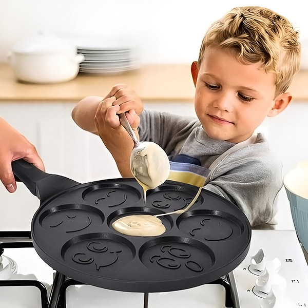Lisslune | Smiley Pancake PanFun Breakfast for Kids & Adults