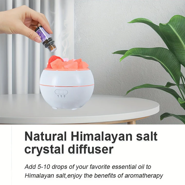 Lisslune | 3 in 1 Salt Lamp Essential Oil Diffuser