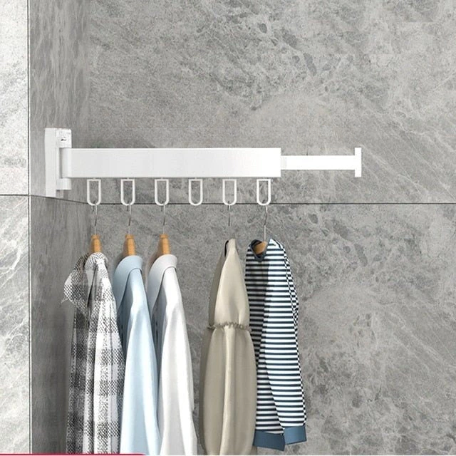 Lisslune | Wall Mounted Retractable Cloth Drying Rack