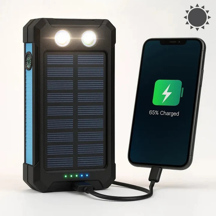 Lisslune | 30,000mAh Solar Charger Waterproof Power Bank External