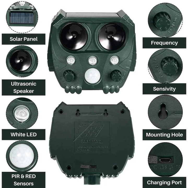 Lisslune | Ultrasound and Noise Sonar Repellent Deterrent