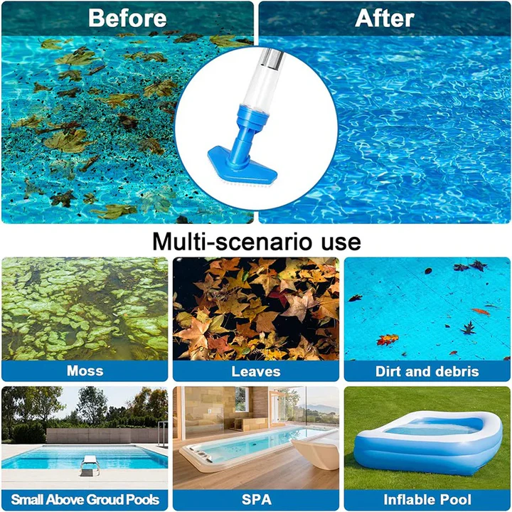 Lisslune | 3 in 1 Cordless Rechargeable Pool Vacuum Cleaner