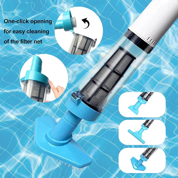 Lisslune | 3 in 1 Cordless Rechargeable Pool Vacuum Cleaner