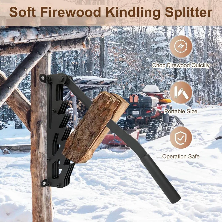Lisslune | Wall Mounted Firewood Kindling Splitter