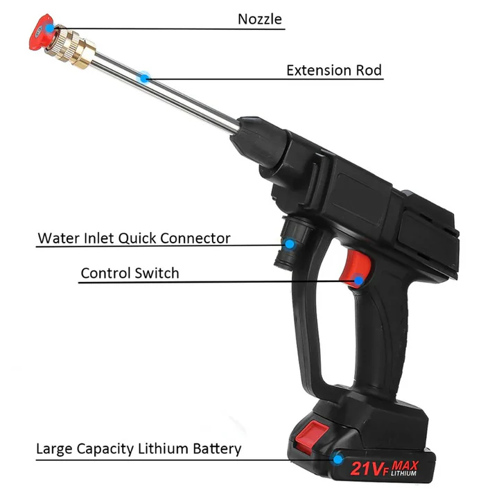 Lisslune | Cordless High Pressure Washer with 2 Batteries