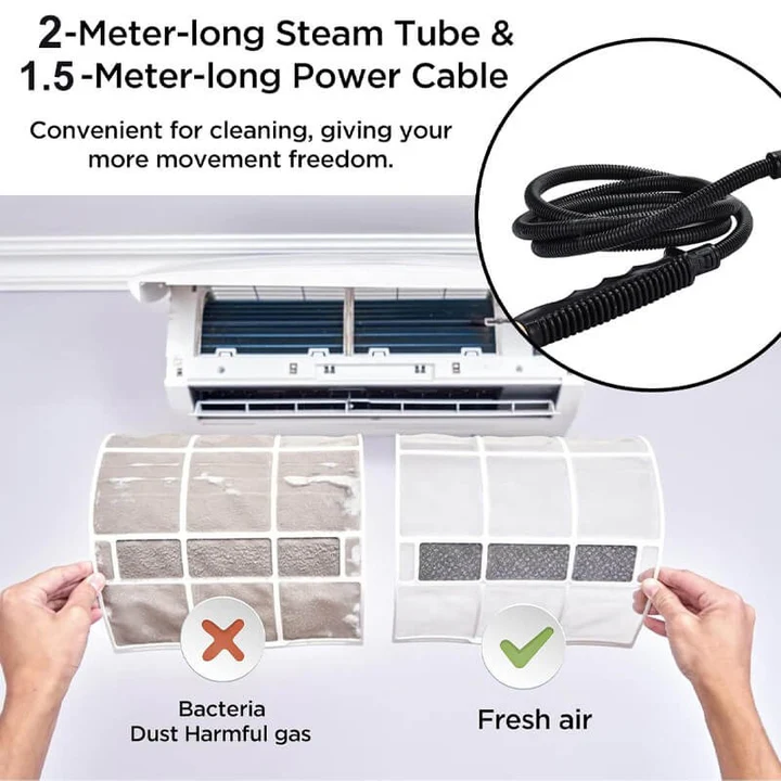 Lisslune | 2500W High Pressure Steam Cleaner with Gloves
