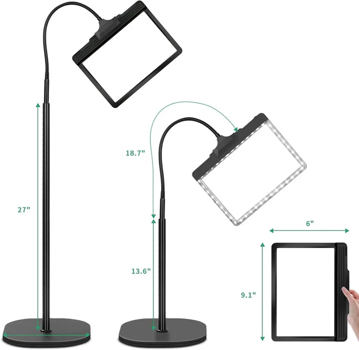 Lisslune | Full-Page Magnifying Glass with LED Light