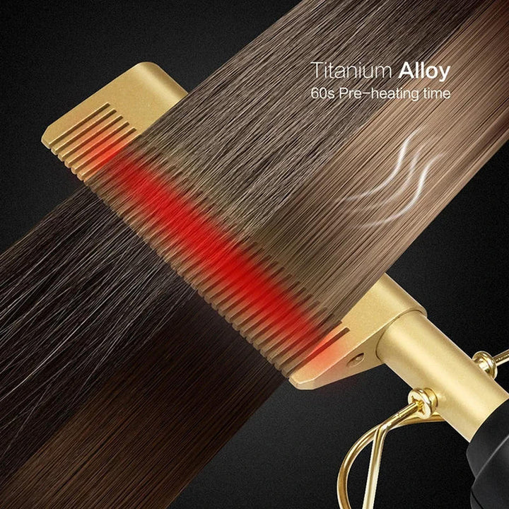 Lisslune | Hot Comb for Thick and Coarse Hair