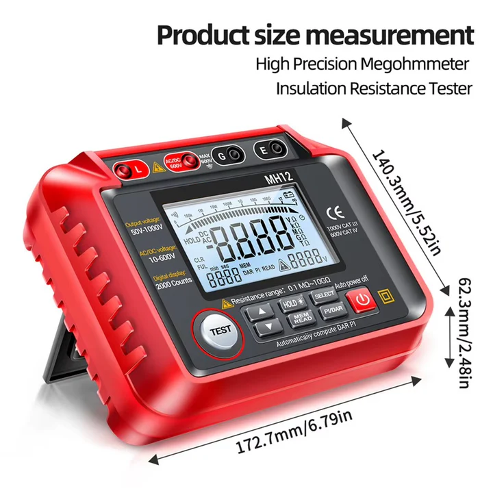 Lisslune | High Resistance Meter Voltage Tester Megohmmeter Tool
