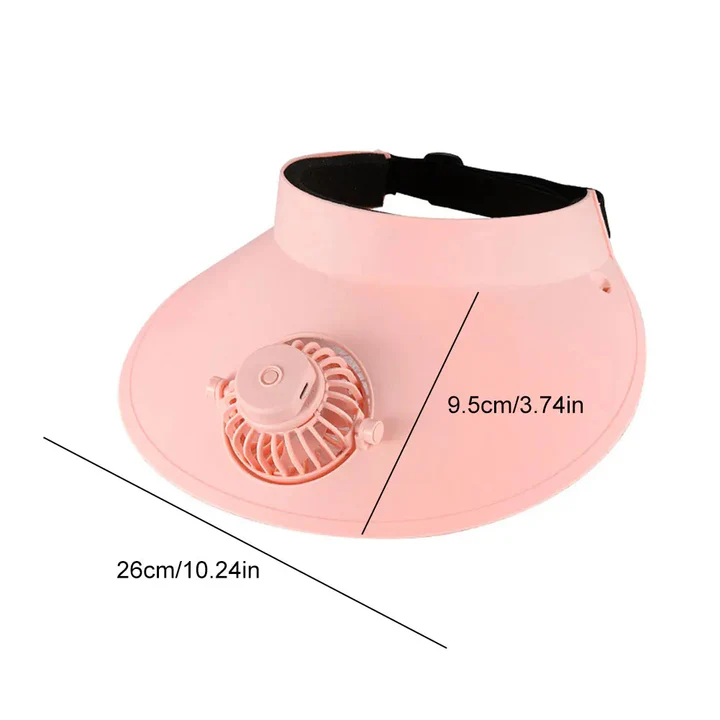 Lisslune | Sun Visor Hat with Cooling Fan