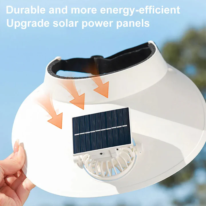 Lisslune | Sun Visor Hat with Cooling Fan
