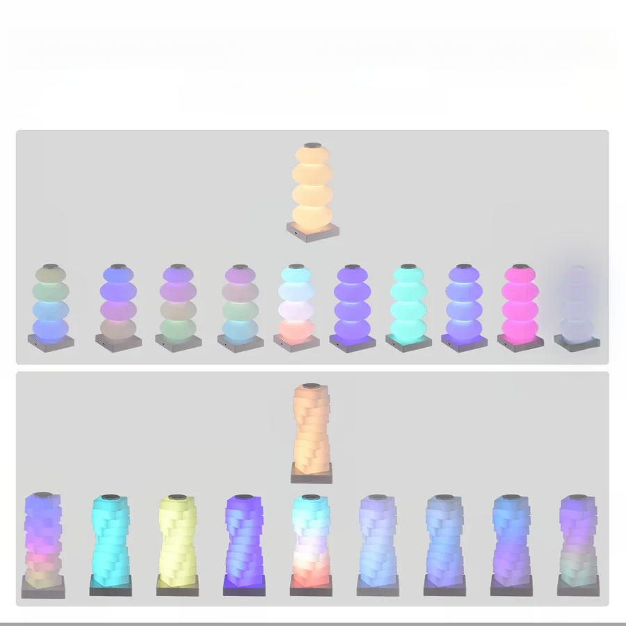 Lisslune | RGB LED Bedside Lamp with Touch Control