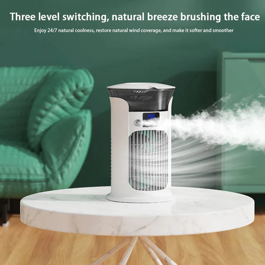Lisslune | Mini Portable Air Conditioner with LED Light and Humidifier