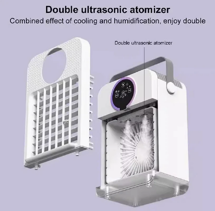 Lisslune | Mini Portable Air Conditioner with Touchscreen and Mist Cooling