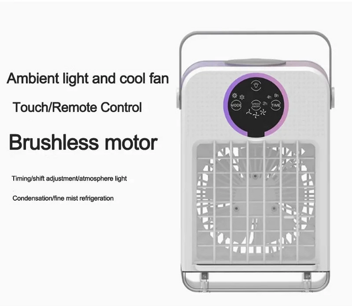 Lisslune | Mini Portable Air Conditioner with Touchscreen and Mist Cooling