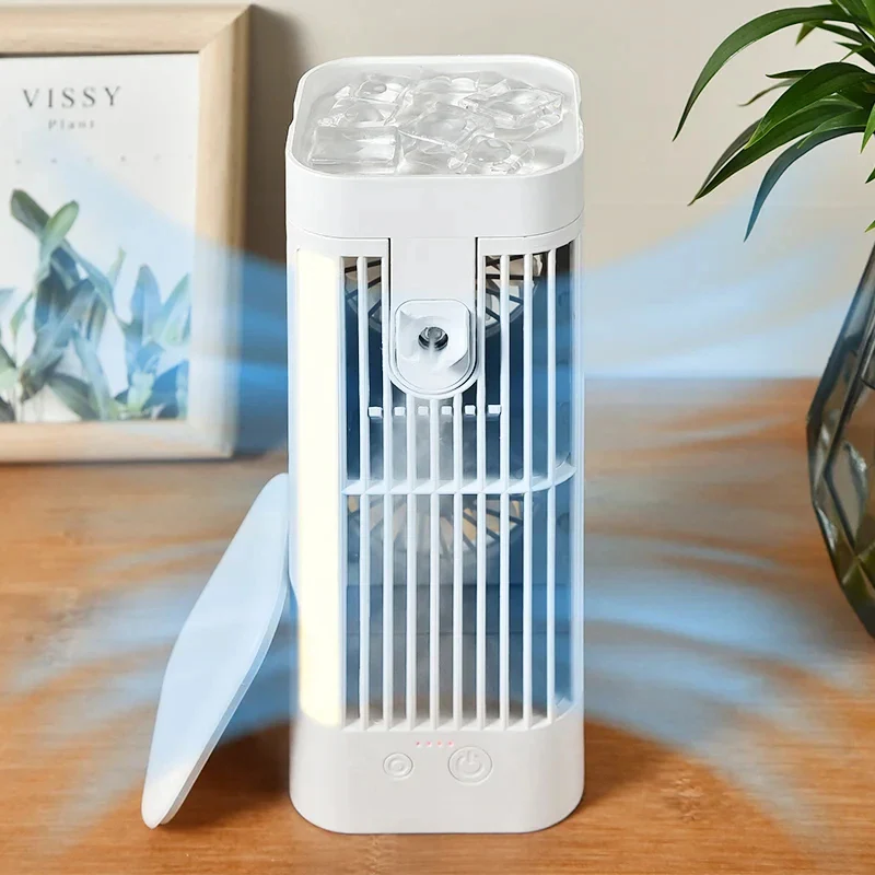 Lisslune | Mini Portable Air Conditioner Desk Fan with Spray Cooling