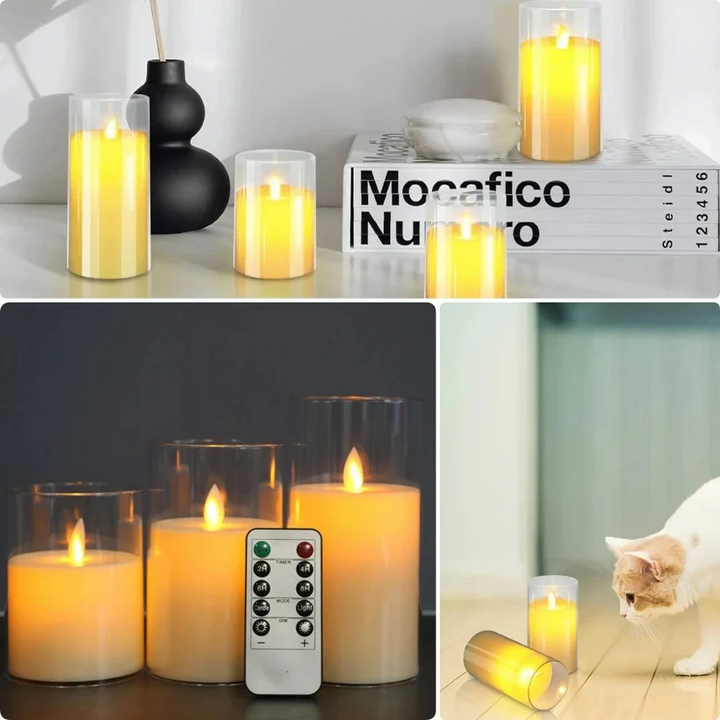 Lisslune | Realistic Flameless Candles with Remote