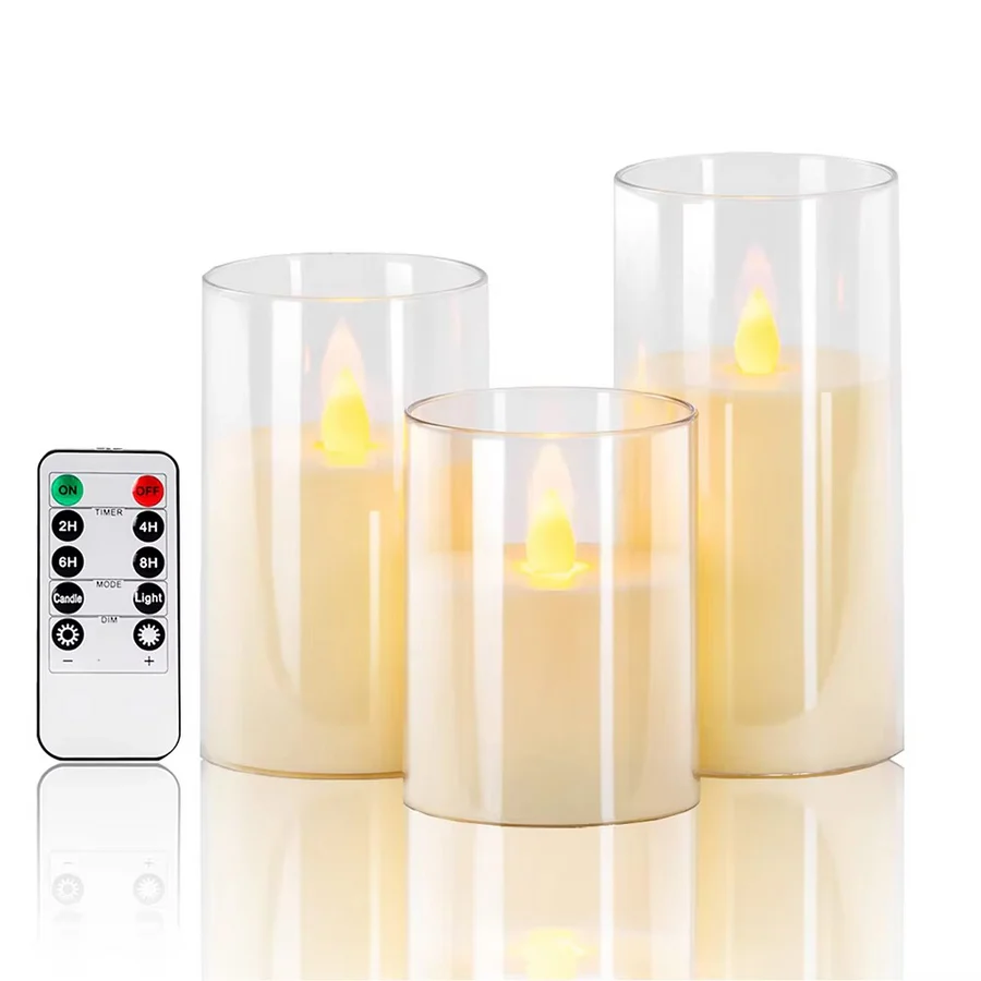 Lisslune | Realistic Flameless Candles with Remote