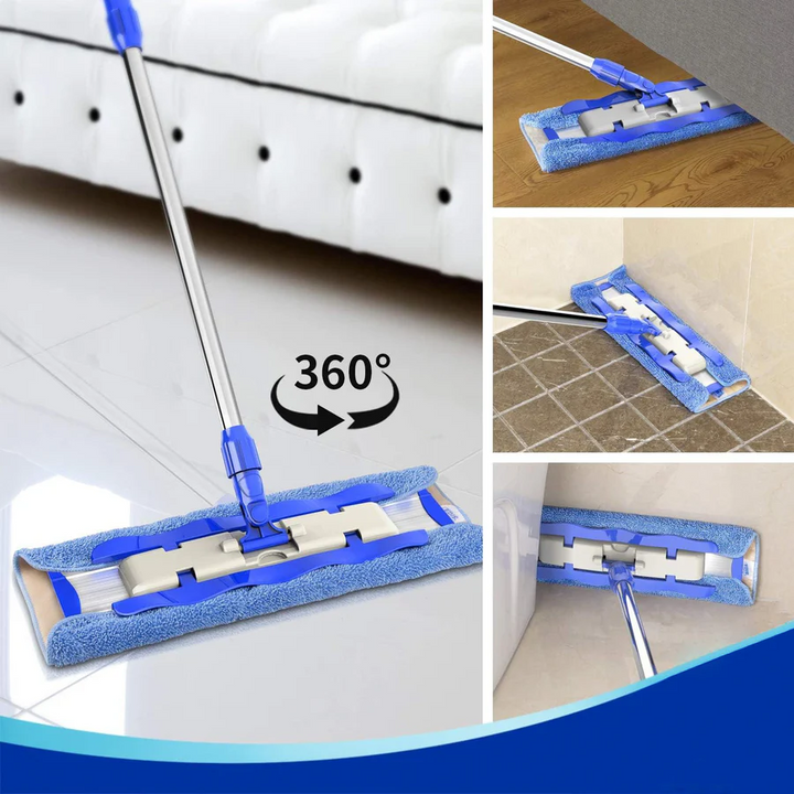Lisslune | Flat Mope with Reusable Washable Mop Cloths