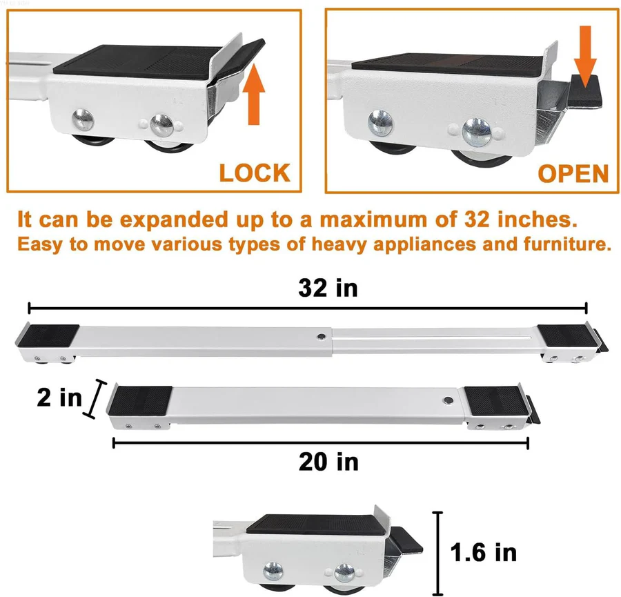 Lisslune | Heavy Duty Appliance Rollers