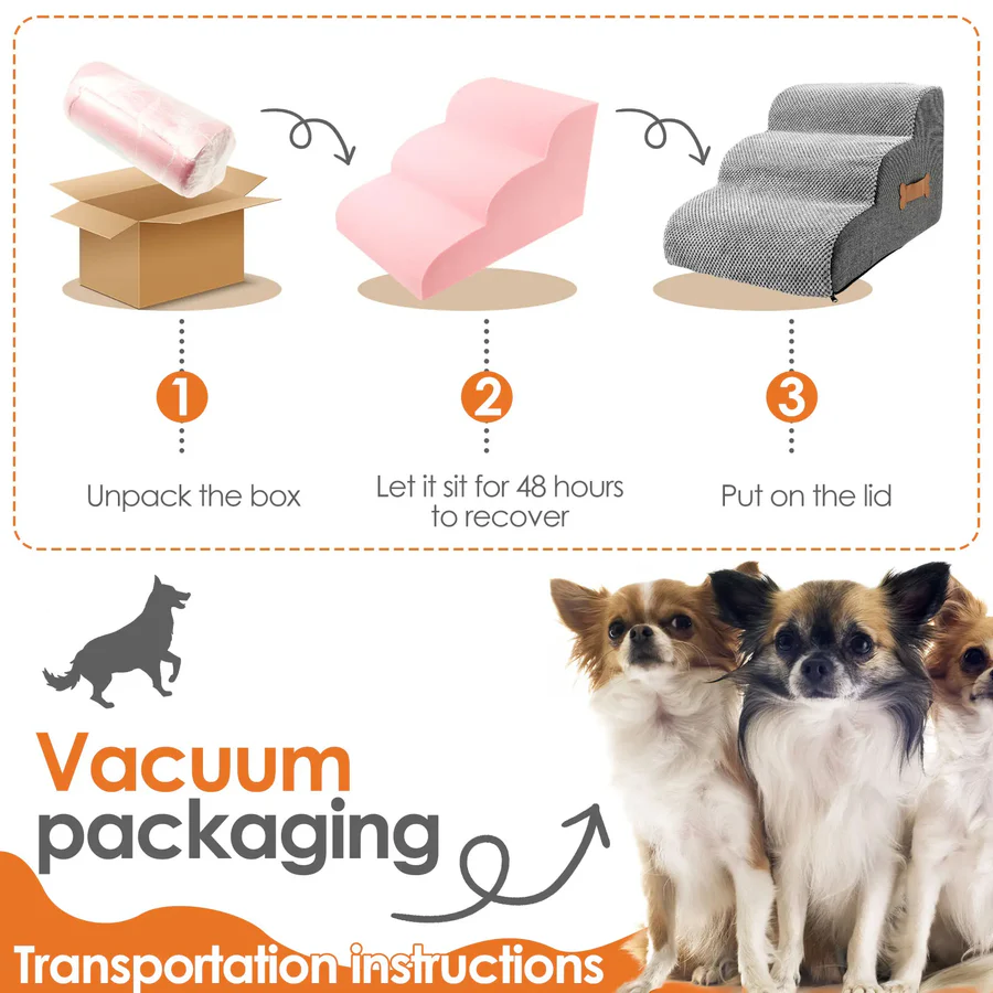 Lisslune | Dog Stairs for Bed