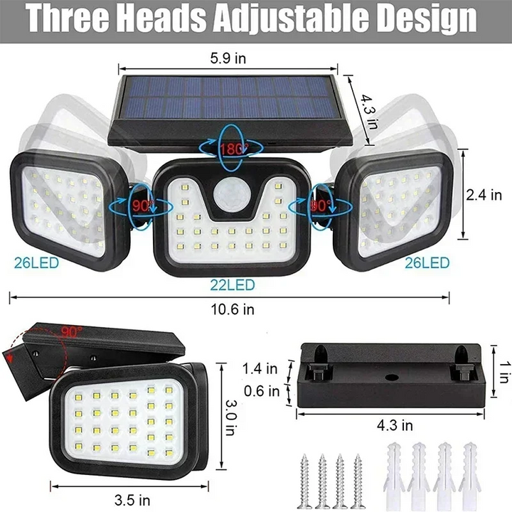 Lisslune | Motion Sensor Solar Light for Outdoor Use