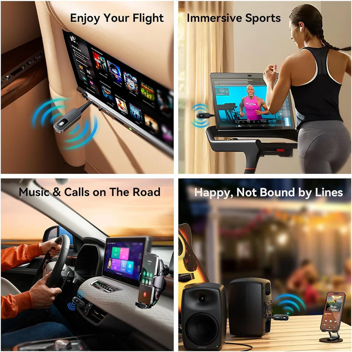 Lisslune | Bluetooth Wireless Adapter for PC TV and Car