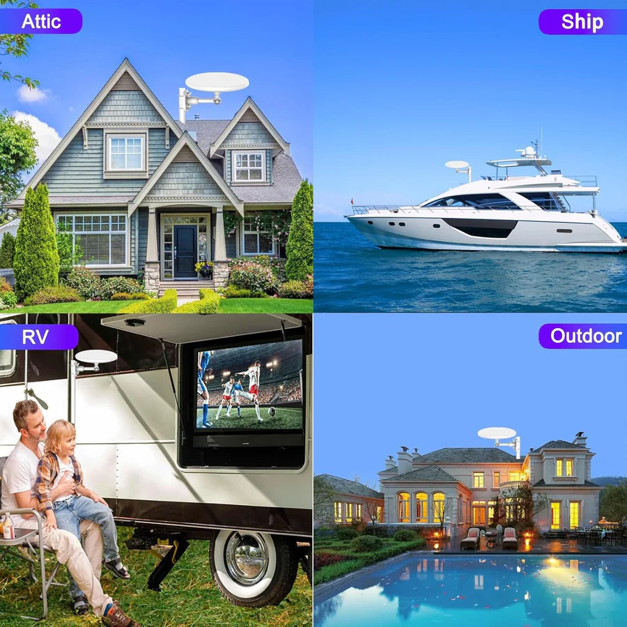 Lisslune | 2025 Long Range Digital Outdoor HD TV Antenna Free HD Channels