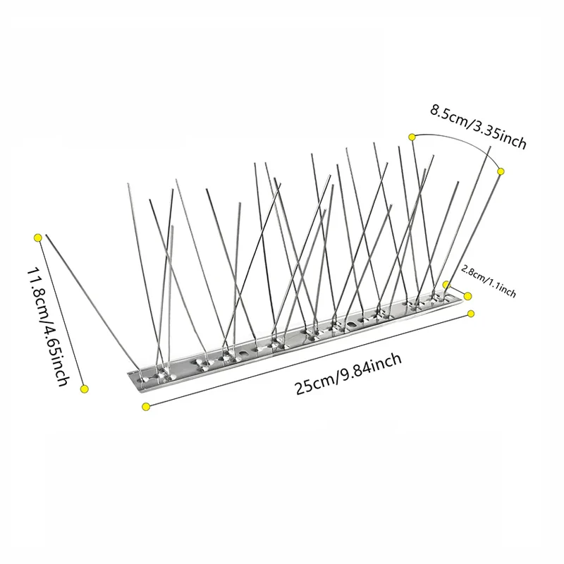 Lisslune | Outdoor Stainless Bird Repeller Spikes