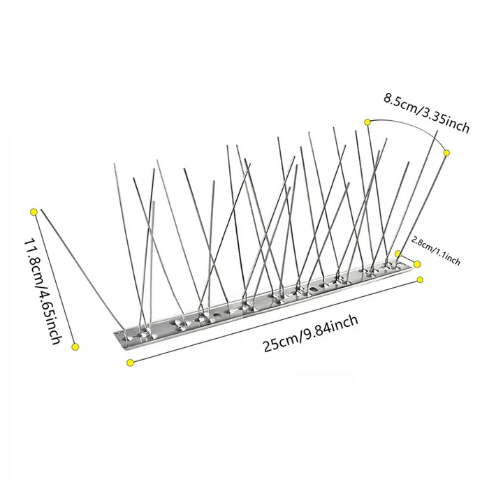 Lisslune | Outdoor Stainless Bird Repeller Spikes