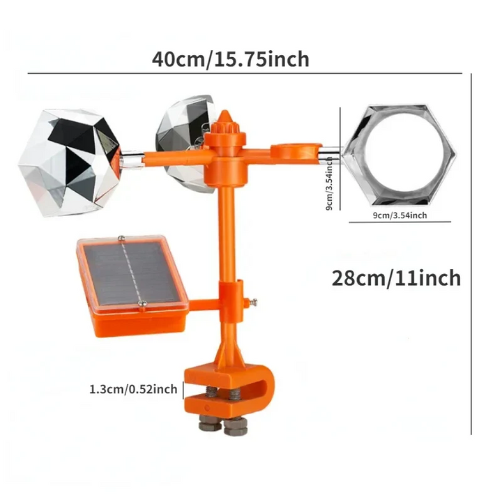 Lisslune | 360 Degree Reflective Solar Powered Bird Repeller