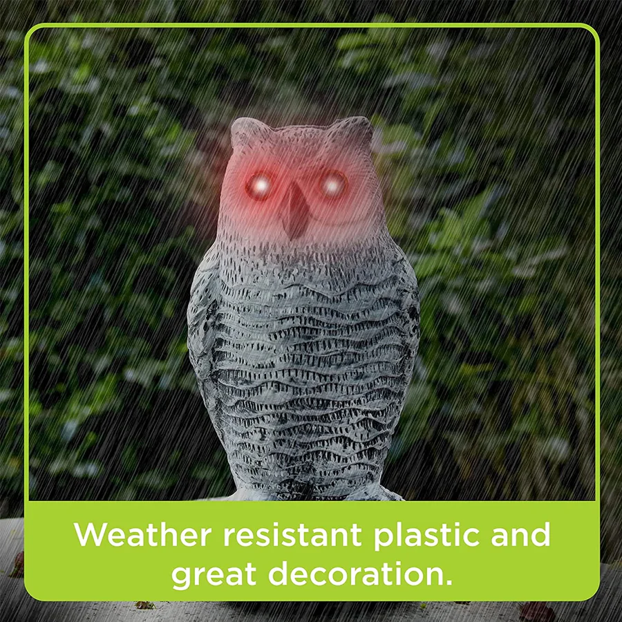 Lisslune | Realistic Owl Decoy Bird Repeller