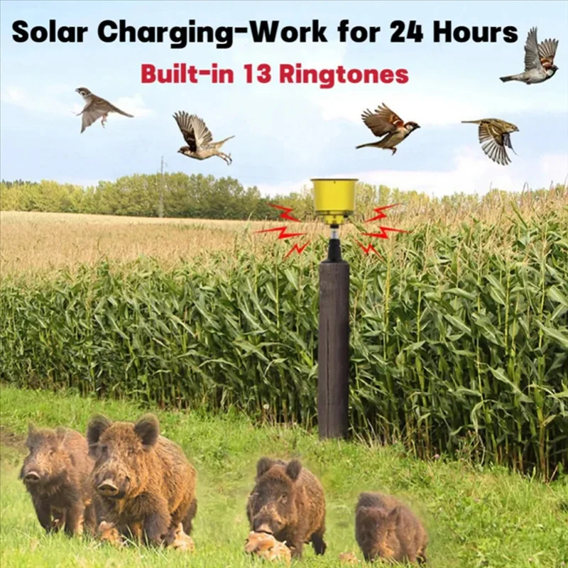 Lisslune | Solar Bird Repeller with Sound and Light